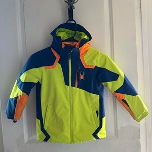 Spyder Orange and Yellow Jacket with Logo